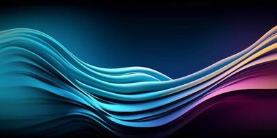 Light Colorful Modern Abstract Wave Gradient Curve Pattern Background photo