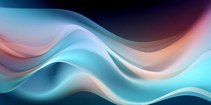 Light Colorful Modern Abstract Wave Gradient Curve Pattern Background photo