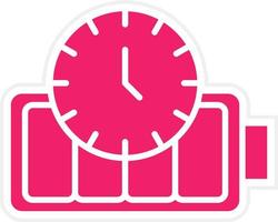 Battery Duration Vector Icon Style