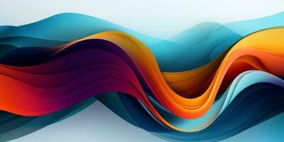 Wave Color Abstract Background photo