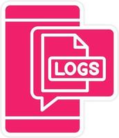 Logs Vector Icon Style