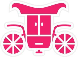 Carriage Vector Icon Style