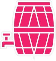 Barrel with Tap Vector Icon Style