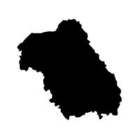 Nord Est development region map, region of Romania. Vector illustration.