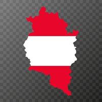 Vorarlberg state map of Austria. Vector illustration.