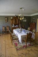 old elegant historic noble room in a country manor house photo