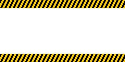 Bulletin board important announcements, yellow and black diagonal stripes vector