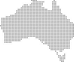 Australië kaart punt patroon png