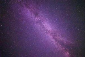 ver de lechoso camino galaxia en noche cielo foto