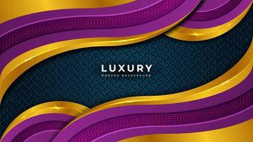 New Luxury Modern Lighting and abstract gold color Background Design vector