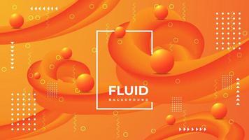 New Fluid abstract modern colorful background design. vector