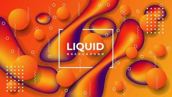 Modern Colorful Liquid abstract background design template. vector