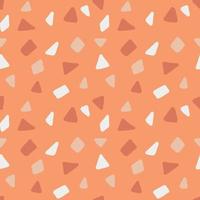 Seamless pattern groovy boho terrazzo vector