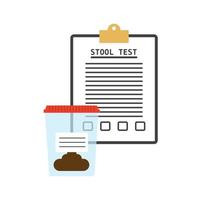 stool test icon vector illustration