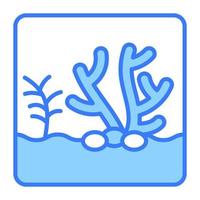 An amazing vector of coral reef in modern style, easy to use icon in web, mobile apps and presentation projects