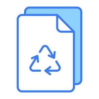 An amazing vector design of paper recycling in modern style, premium icon