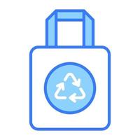 A carefully crafted vector design of bag recycling in editable style, easy to use icon