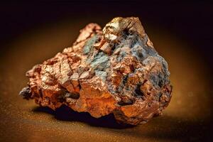 illustration of a raw copper nugget photo