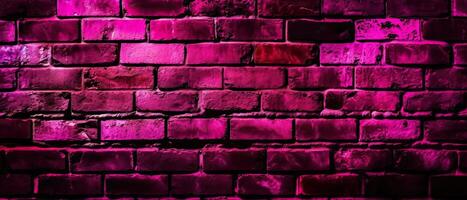 illustration of a magenta colored brickwall background photo