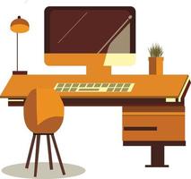 office desk chair royalty free vector