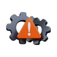 die Einstellungen Error Symbol. 3d machen png