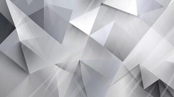 White and grey geometric abstract background. Design concept. Decorative web layout banner. . photo
