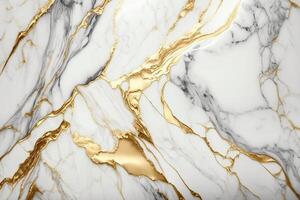 Luxury marble texture background white gold. Natural stone material pattern photo