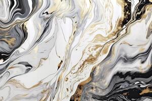 Luxury marble texture background white gold. Natural stone material pattern. photo