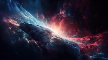 Galaxy and Nebula. Abstract space background. Endless universe with stars and galaxies in outer space. Cosmos art. photo