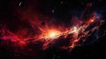 Galaxy and Nebula. Abstract space background. Endless universe with stars and galaxies in outer space. Cosmos art. photo