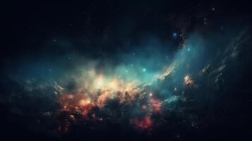 Galaxy and Nebula. Abstract space background. Endless universe with stars and galaxies in outer space. Cosmos art. photo