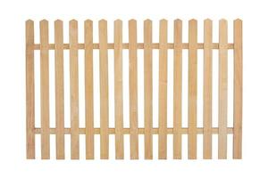 wooden fence isolated on white with clipping path photo
