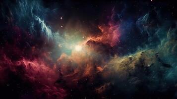 Galaxy and Nebula. Abstract space background. Endless universe with stars and galaxies in outer space. Cosmos art. photo