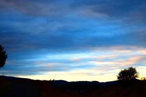 Sunset Sky in Autumn photo