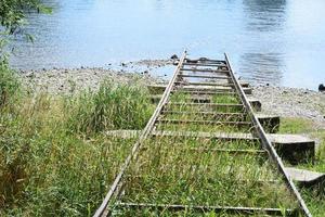 Railroad into the Water photo