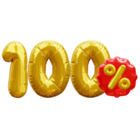 100 procent korting png