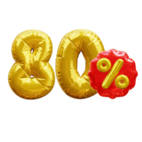 80 Prozent Rabatt png