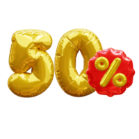 50 Prozent Rabatt png