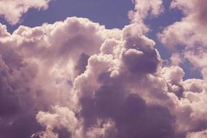 cumulonimbus clouds in the sky, thunderheads photo