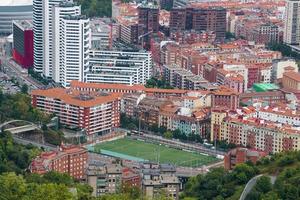 cityscape and architecture in Bilbao city, Spain, travel destination photo