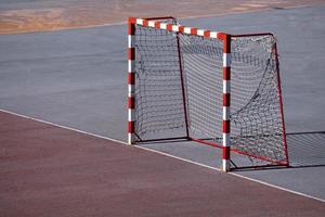 old street soccer goal sports equipment photo