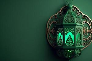 ramadan background with arabic lantern and blank space for text mockup photo