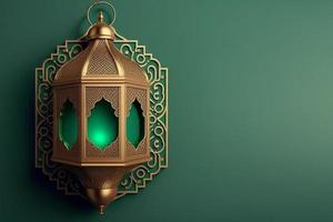 ramadan background with arabic lantern and blank space for text mockup photo