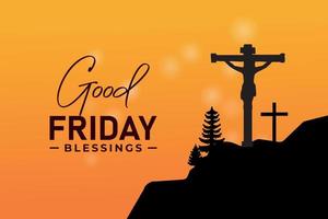 good Friday banner and social media post vector