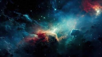 Galaxy and Nebula. Abstract space background. Endless universe with stars and galaxies in outer space. Cosmos art. photo