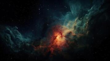 galaxia y nebulosa. resumen espacio antecedentes. interminable universo con estrellas y galaxias en exterior espacio. cosmos Arte. generativo ai foto