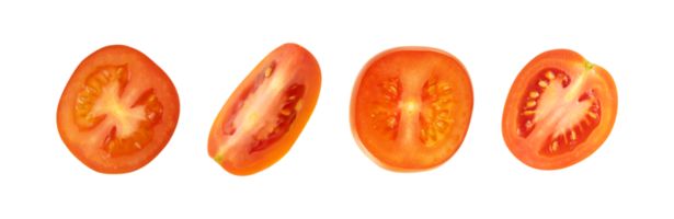 conjunto do fresco fatia tomate isolado png