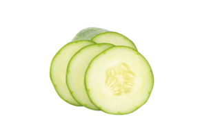 Group of slice cucumber isolated png