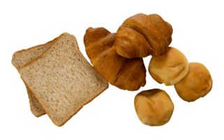 Bread group for casual breakfast png