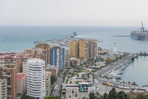 Malaga is a port and seaside city located on the Sun Beach on the Mediterranean coast in the east of the Iberian Peninsula. photo